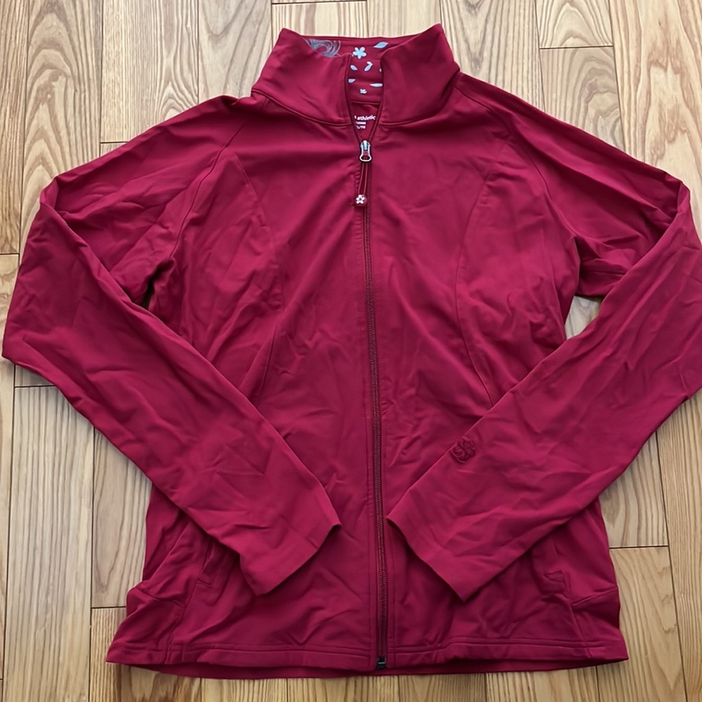 Tuff Athletics Red Zip Up Sweater